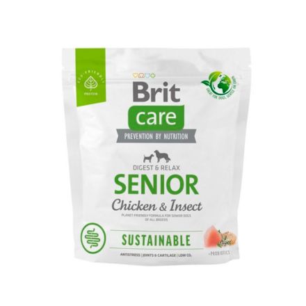 Brit care dog chiken & insect senior 1KG