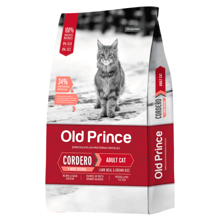 Old prince gato adulto cordero y arroz