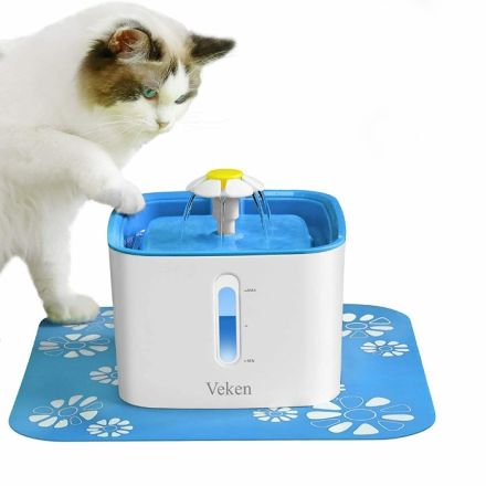 Fuente de agua para gatos tipo Flor de 2.5 Lts