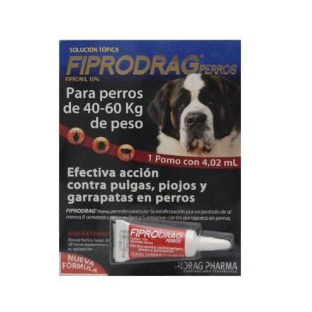 Pipeta Antiparasitaria Fiprodrag perros 40 a 60 kg