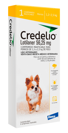 Elanco Credelio Antiparasitario Externo Pulgas y Garrapatas 1 comprimidosCA5452001CH