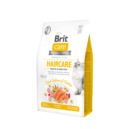 Brit Care Cat Grain Free Haircare Healthy & Shiny Coat 7kg