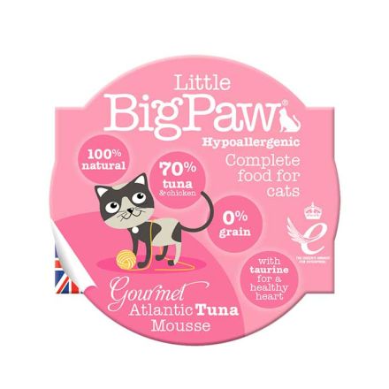 Little BigPaw Mousse de Atún del Atlántico Gourmet para Gatos