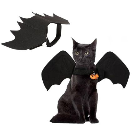 Disfraz de alas de murciélago para perros y gatos