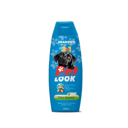 PetLook Shampoo para Perros 3x1 Pelo Oscuro 500ML