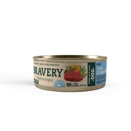 BRAVERY ATUN AND VEGETABLES ADULT DOG WET FOOD