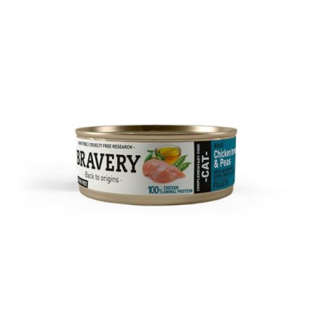 BRAVERY CHICKEN AND PEAS ADULT CAT WET FOOD