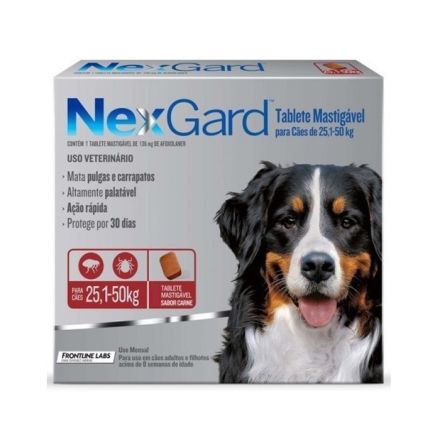 Nexgard Antiparasitario 1 Comprimido 25,1 a 50 KG