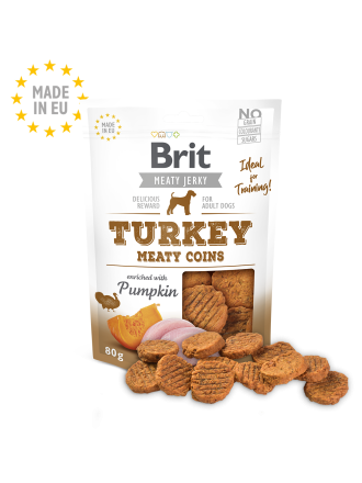 Brit Meat Jerky Snack – Turkey Meaty coins