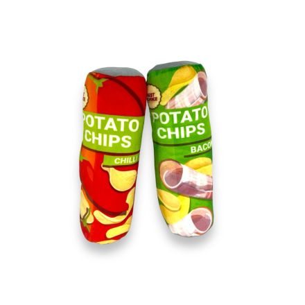 Juguete Tarro Papas Chip con Catnip 22x6