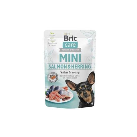 Brit Care Pouch Mini Filetes Salmón y Arenques en Salsa 85gr