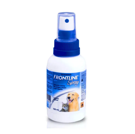 Frontline Spray Elimina Pulgas y Garrapatas para perros y gatos 100ML