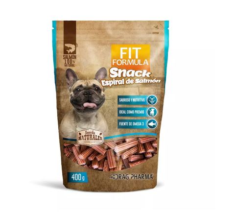 Fit Formula Espiral De Salmon Snack Perro 400G