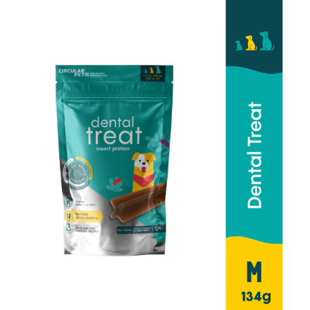 CIRCULAR PET DENTAL TREAT HIPOALERGENICO PERRO M 134 GR