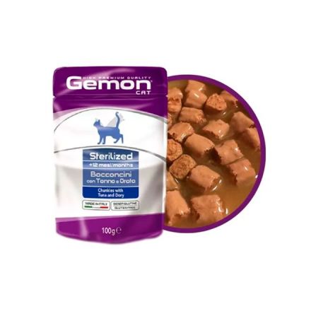 Gemon Cat Pouch Adult Sterilized 100 GR