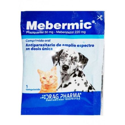 Mebermic Antiparasitario Interno Para Perro y Gato hasta 10KG