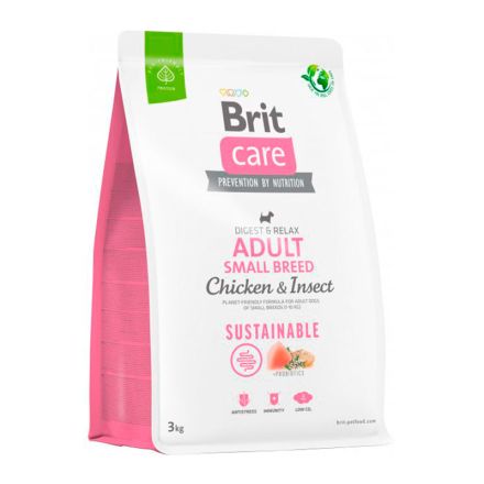 Brit care dog chicken & insect adult small breed 3kg