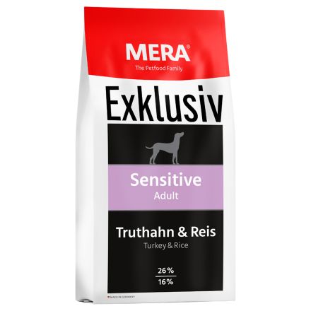 MERA Perros Adultos M-Exklusiv Sensitive Pavo y Arroz (Truthahn & Reis)