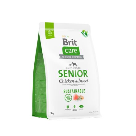 Brit care dog chiken & insect senior 3KG