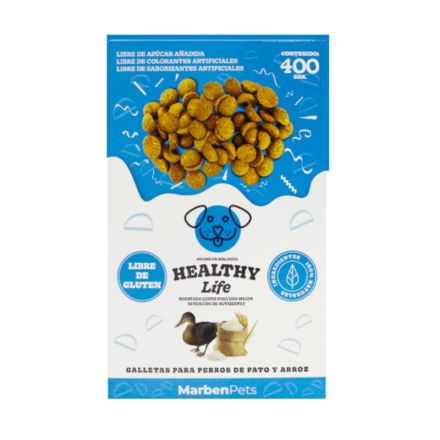 HEALTHY LIFE GALLETA HIPOALERGENICA PATO Y ARROZ 400GR