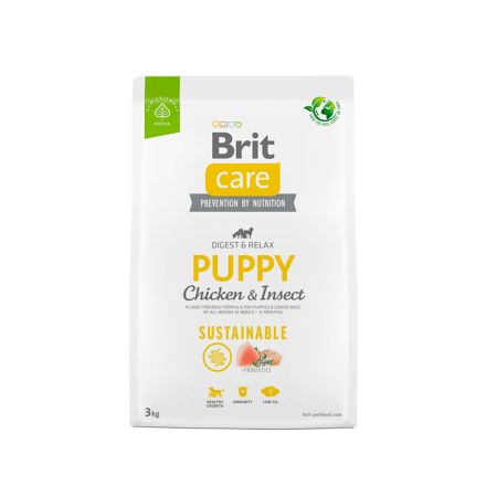 Brit care dog chicken & insect puppy 3kg