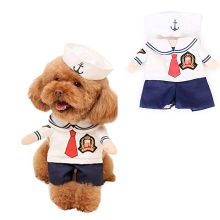 Traje Marinero para mascotas Talla M